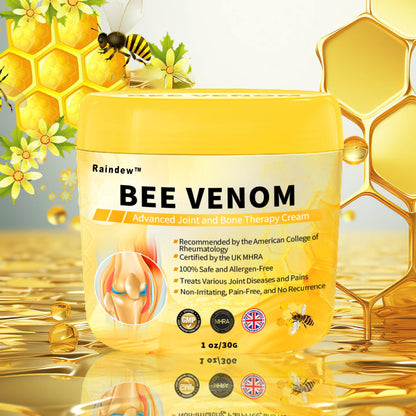 Officielt mærke: Raindew™ Bee Venom Advanced Joint and Bone Healing Cream  (New Zealand Bee Extract - med speciale i ortopædiske tilstande)