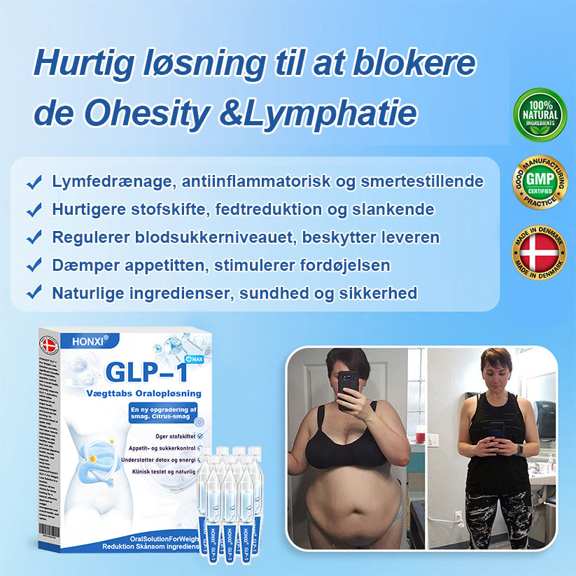 HONXI® GLP-1 Pro Vægttab Oral Opløsning👩‍⚕️En dosis om dagen – synlige resultater inden for 7 dage🔥Velegnet til kroniske sygdomme, fedme, diabetes, hjerte-kar-sygdomme🌻