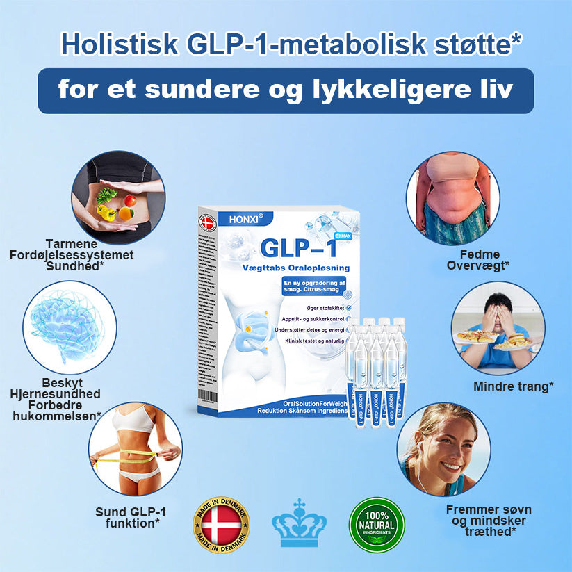 HONXI® GLP-1 Pro Vægttab Oral Opløsning👩‍⚕️En dosis om dagen – synlige resultater inden for 7 dage🔥Velegnet til kroniske sygdomme, fedme, diabetes, hjerte-kar-sygdomme🌻