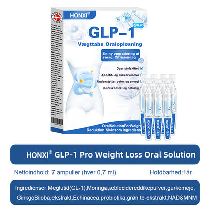 HONXI® GLP-1 Pro Vægttab Oral Opløsning👩‍⚕️En dosis om dagen – synlige resultater inden for 7 dage🔥Velegnet til kroniske sygdomme, fedme, diabetes, hjerte-kar-sygdomme🌻
